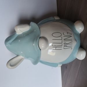 Rae Dunn Spring Gnome "Hello Spring" Cookie Jar